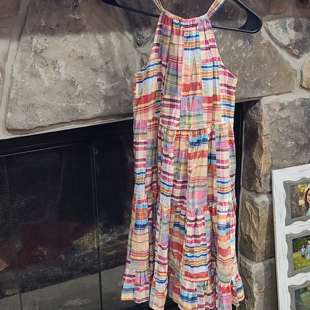 GUC Kelly's Kids Plaid Ruffled Dress 14-16